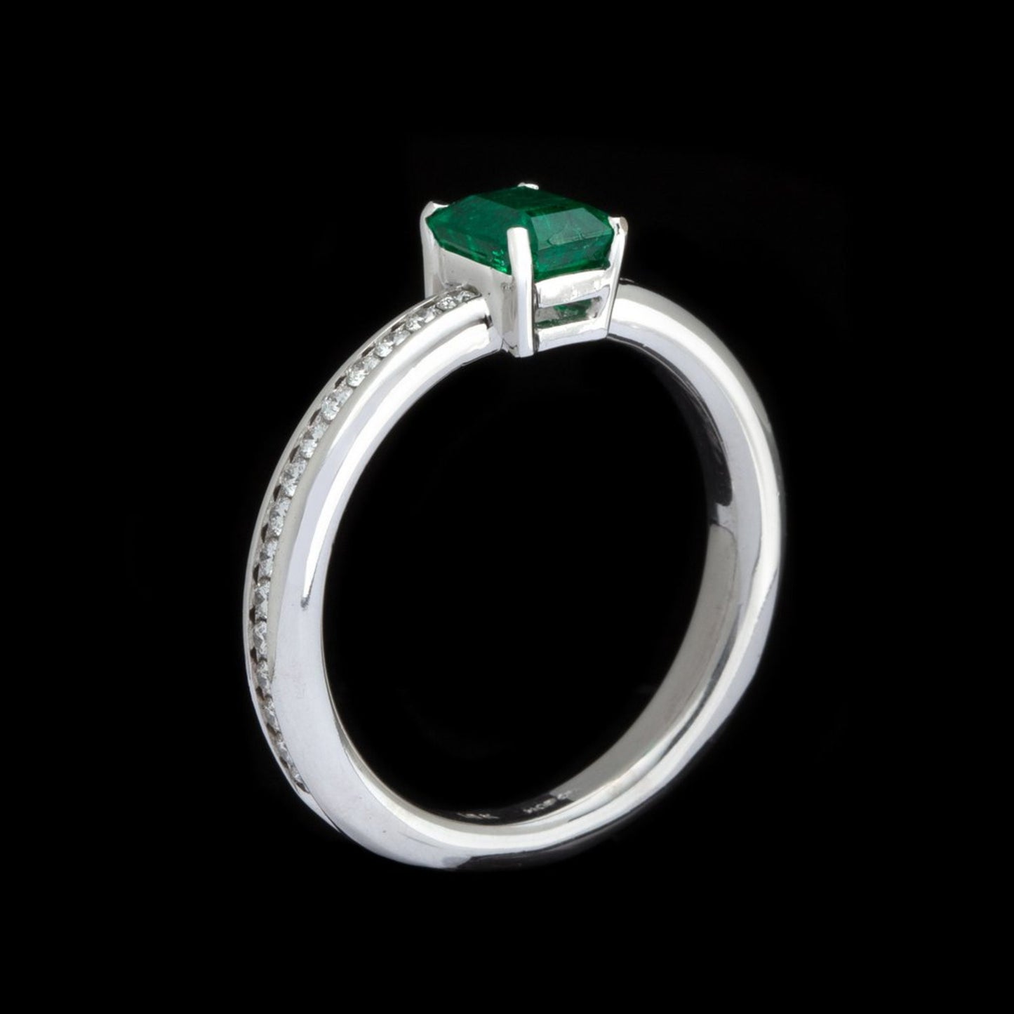 Anillos de compromiso clásicos con esmeralda natural para mujer, anillo minimalista con esmeralda delicada, anillo de bodas con esmeralda verde, anillo llamativo de aniversario