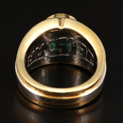 Anillo de compromiso con esmeralda de talla ovalada, alianza de boda con moissanita y esmeralda natural, anillo de aniversario con diamantes y esmeralda en oro de 14 quilates, anillo con piedra de nacimiento de mayo