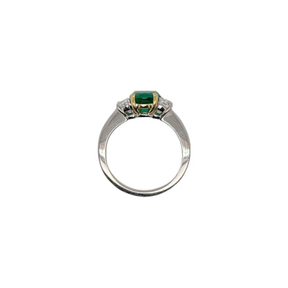 Anillo de compromiso minimalista con esmeralda de corte ovalado, anillo de compromiso exclusivo con esmeralda natural de 2 quilates, anillo de compromiso con esmeralda antigua de oro de 14 quilates