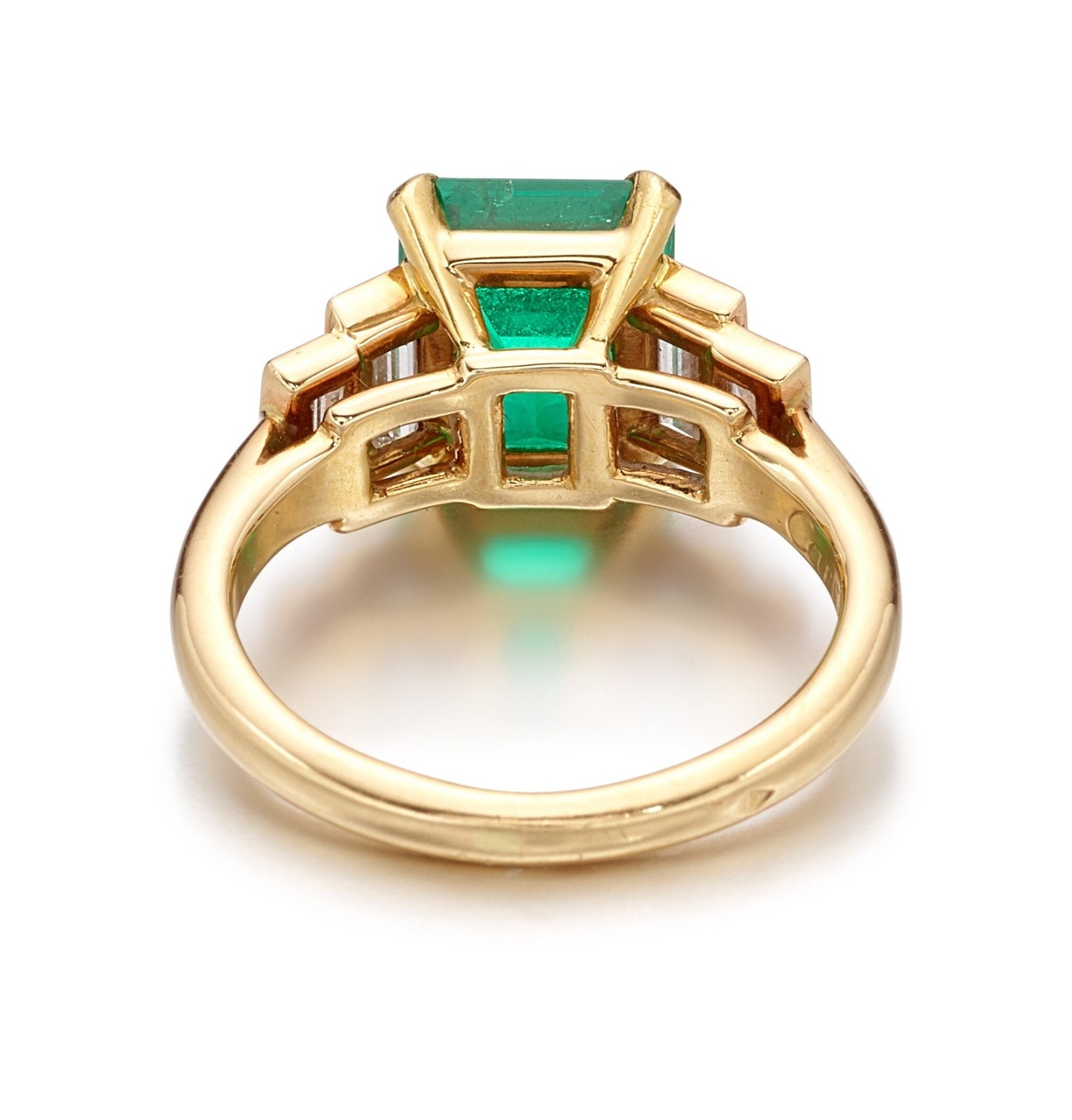 3 Carat Natural Emerald Gold ring, Natural Emerald Engagement ring, Emerald Diamond Wedding Ring, 18K Gold Emerald Statement Rings for women