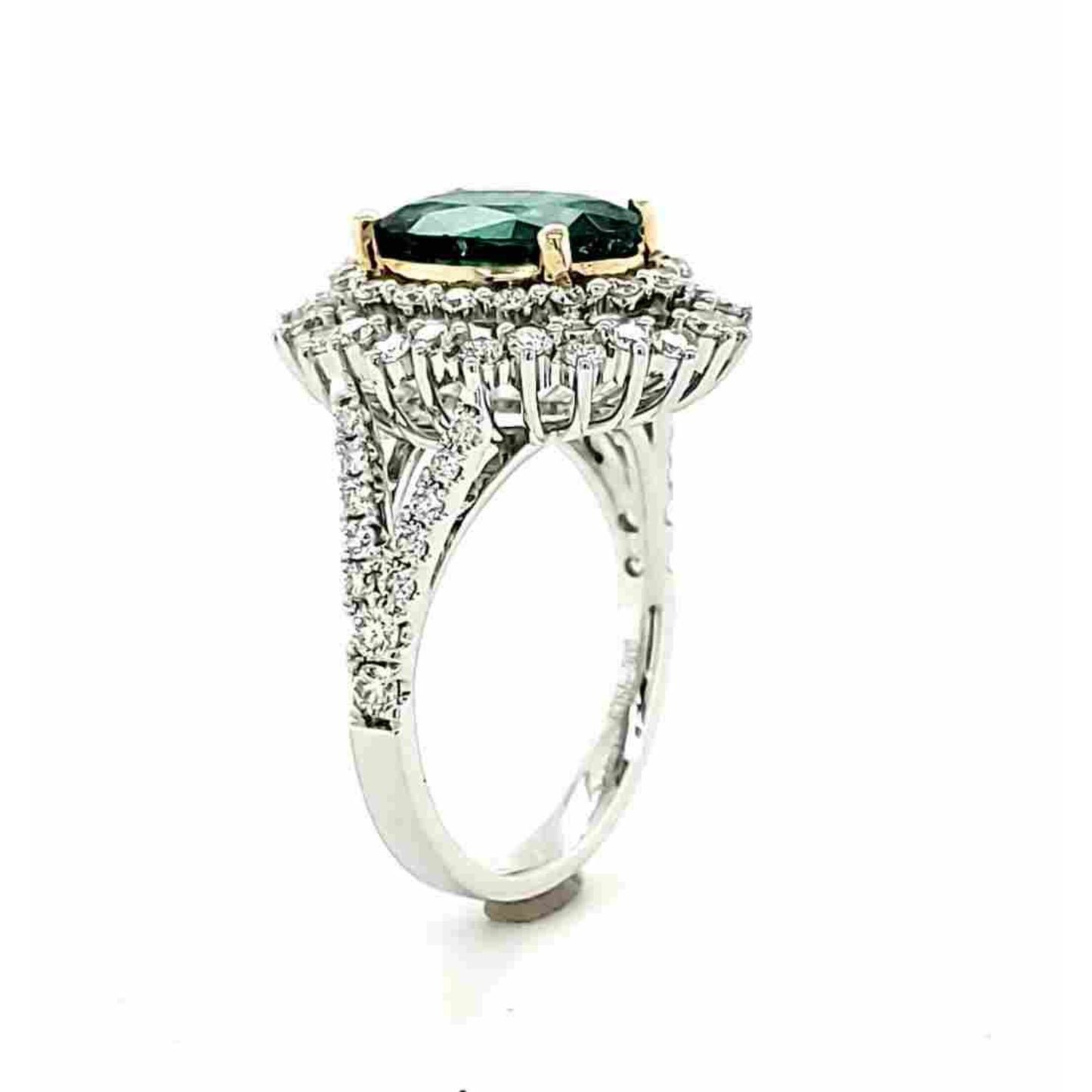 Victorian Certified Natural Emerald Engagement Ring, Antique Floral Emerald and Diamond Wedding Ring Vintage Emerald Statement Ring