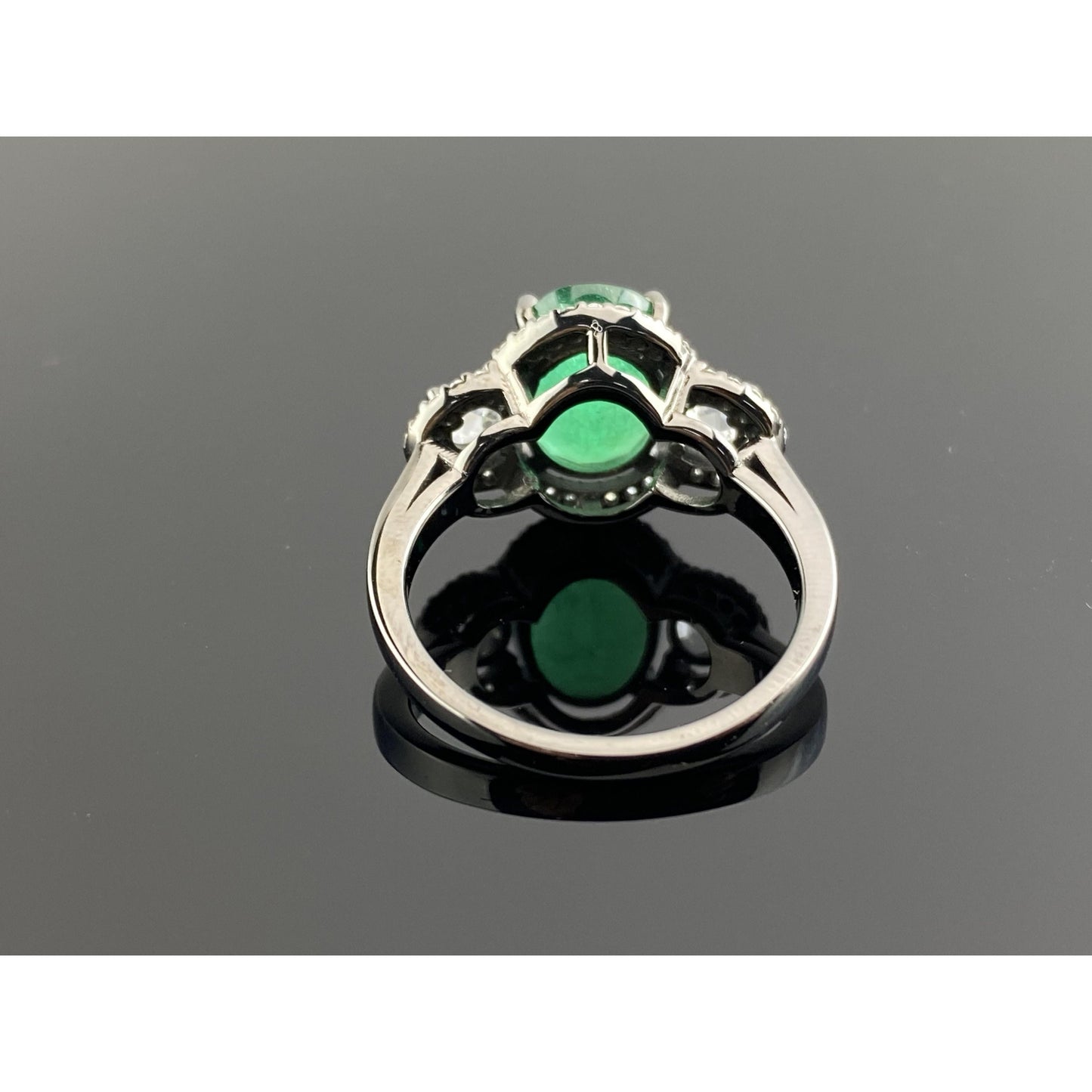 Anillo de bodas vintage con diamante esmeralda natural, anillo de compromiso con esmeralda único, anillo de piedra natal de oro antiguo de 14 quilates, regalo de aniversario para ella